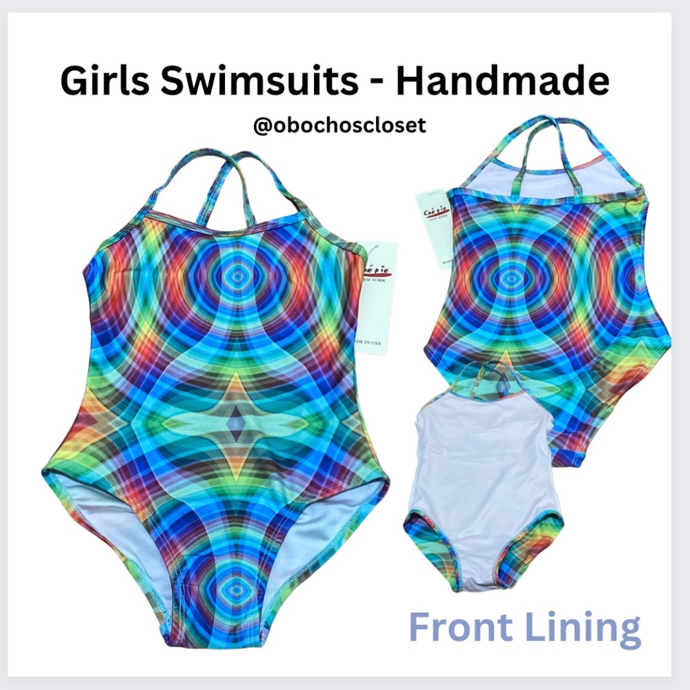 Swimsuit/ BUNDLE & SAVE/ Print: Rainbow Geometry
